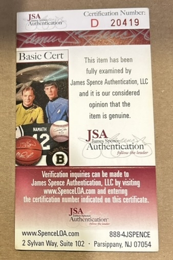 DON DRYSDALE SIGNED ALL-STAR AUTOGRAPHS CARD w/JSA COA