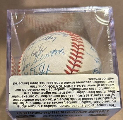 HALL OF FAME & STARS SIGNED BASEBALL w/CAS AUTHENTICATION