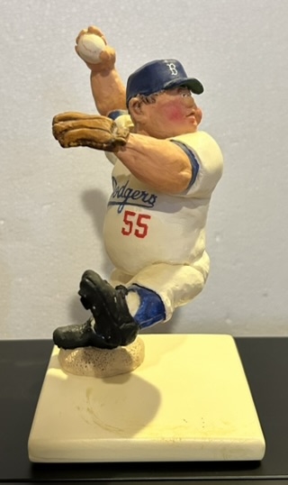 1955 BROOKLYN DODGERS KAIL PITCHER STATUE - #1 OF 25