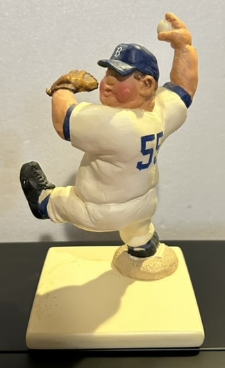 1955 BROOKLYN DODGERS KAIL PITCHER STATUE - #1 OF 25