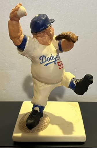 1955 BROOKLYN DODGERS KAIL PITCHER STATUE - #1 OF 25