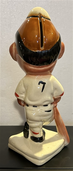 50's BROOKLYN DODGERS STANFORD POTTERY MASCOT BANK