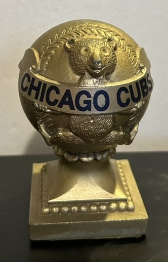 VINTAGE CHICAGO CUBS FIGURAL PAPERWEIGHT- MUST SEE!