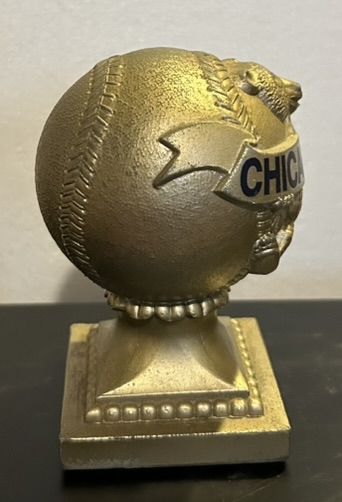 VINTAGE CHICAGO CUBS FIGURAL PAPERWEIGHT- MUST SEE!