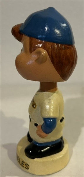 60's LOS ANGELES DODGERS mini BOBBING HEAD - MOON FACE 