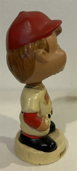 60's PHILADELPHIA PHILLIES mini BOBBING HEAD - MOON FACE -RARE