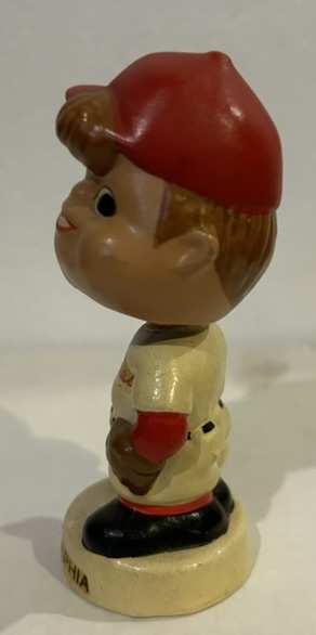 60's PHILADELPHIA PHILLIES mini BOBBING HEAD - MOON FACE -RARE