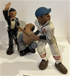 VINTAGE 40s "RITTGERS" BASEBALL DUO w/BONUS UMPIRE