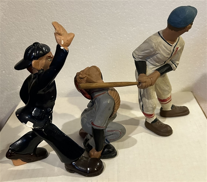 VINTAGE 40's RITTGERS BASEBALL DUO w/BONUS UMPIRE