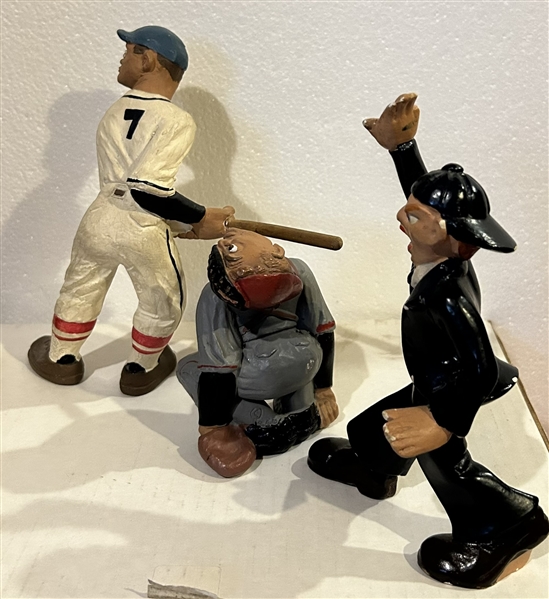 VINTAGE 40's RITTGERS BASEBALL DUO w/BONUS UMPIRE