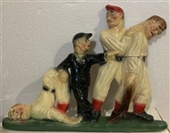 VINTAGE 40s "RITTGERS" BASEBALL WALL PLAQUE- AWESOME!