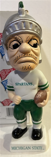 VINTAGE 90's MICHIGAN STATE SPARTANS BOBBING HEAD w/BOX