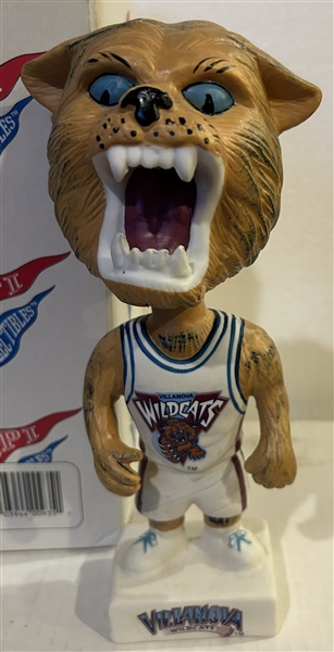 VINTAGE 90's VILLANOVA WILDCATS BOBBING HEAD w/BOX