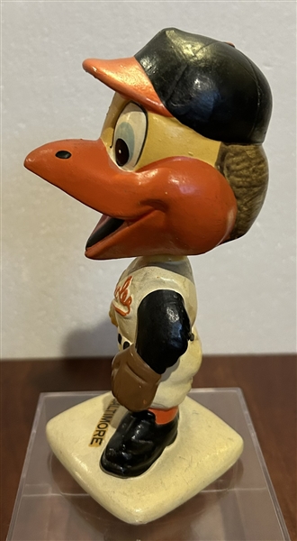 60's BALTIMORE ORIOLES WHITE BASE BOBBING HEAD