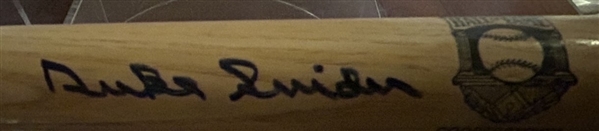 DUKE SNIDER SIGNED HOF mini BAT w/CAS COA