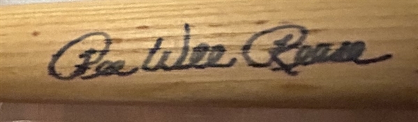 PEE WEE REESE SIGNED HOF mini BAT w/CAS COA