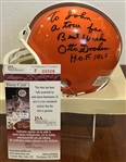 OTTO GRAHAM SIGNED mini HELMET w/JSA COA