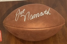 JOE NAMATH SIGNED FOOTBALL w/CAS COA