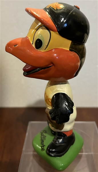 60's BALTIMORE ORIOLES GREEN BASE BOBBING HEAD