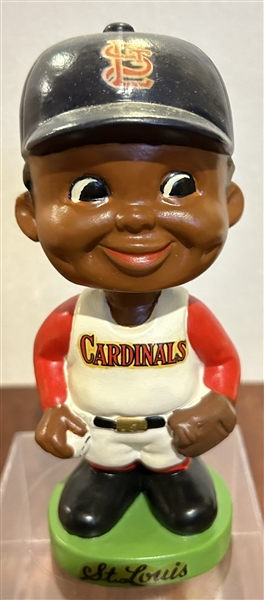 60's ST. LOUIS CARDINALS BLACK FACE BOBBING HEAD 