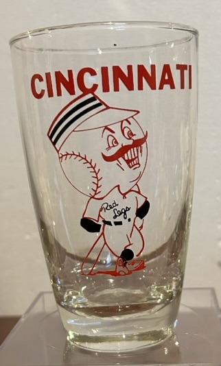 50's CINCINNATI REDS BIG LEAGUER WIDE MOUTH GLASS