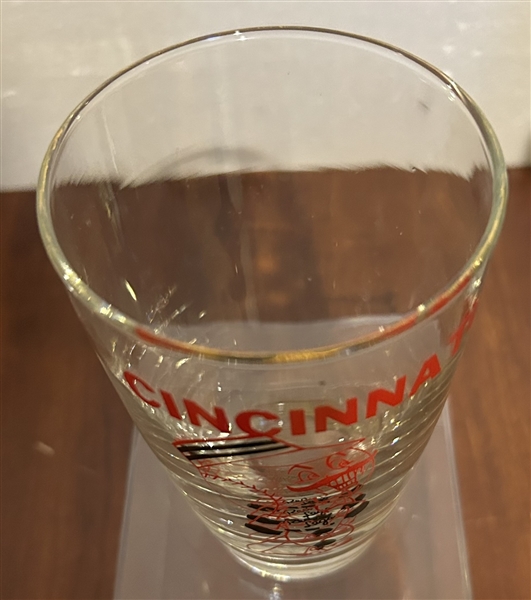 50's CINCINNATI REDS BIG LEAGUER WIDE MOUTH GLASS