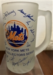 1986 NEW YORK METS MUG w/FACSIMILE AUTOGRAPHS