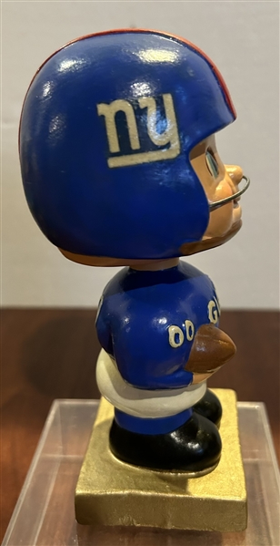 60's NEW YORK GIANTS SQUARE GOLD BASE BOBBING HEAD