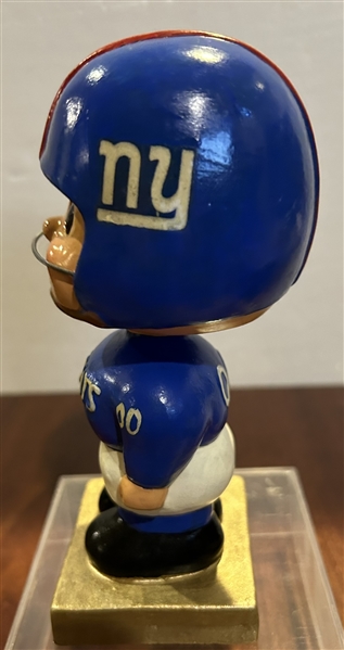 60's NEW YORK GIANTS SQUARE GOLD BASE BOBBING HEAD