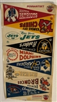 1966 AFL VINYL PENNANT SET