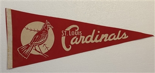 VINTAGE 50s ST LOUIS CARDINALS PENNANT