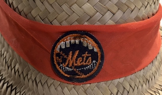 VINTAGE NEW YORK METS LADIE'S STRAW HAT