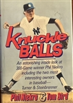 PHIL NIEKRO "KNUCKLE BALLS" SIGNED BOOK w/COA