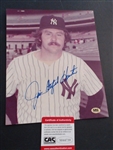 JIM "CATFISH" HUNTER 8X10 WITH COA