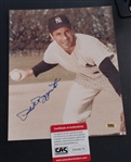 PHIL RIZZUTO AUTOGRAPHED 8X10 WITH COA