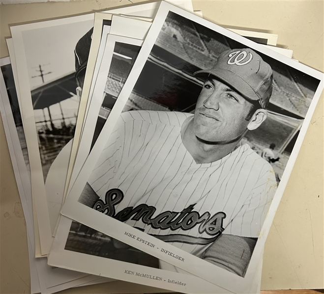 VINTAGE 60's WASHINGTON SENATORES 8 x 10 PLAYER PHOTOS