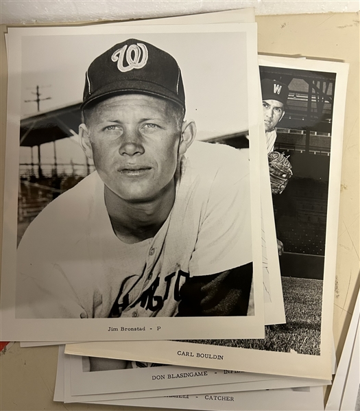 VINTAGE 60's WASHINGTON SENATORES 8 x 10 PLAYER PHOTOS