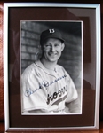 30s CHUCK DRESSEN "BROOKLYN DODGERS" SIGNED GEO. BURKE PHOTO w/COA