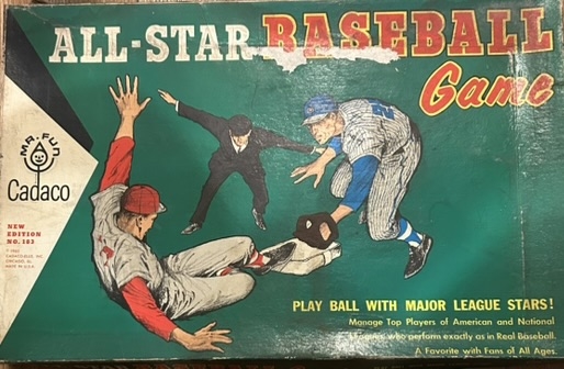 60s CADACO ALL-STAR BASEBALL BOARD GAME