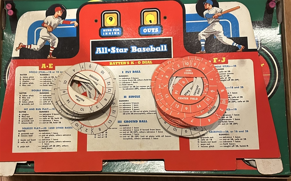 60s CADACO ALL-STAR BASEBALL BOARD GAME