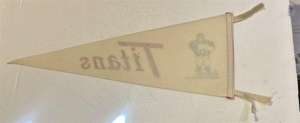 60s AFL NEW YORK TITANS PENNANT