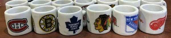 LOT OF 27 NHL mini MUGS - L@@K!