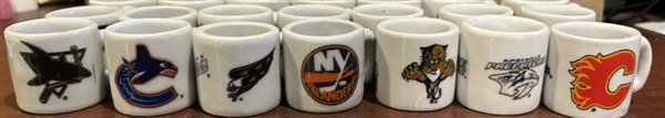 LOT OF 27 NHL mini MUGS - L@@K!