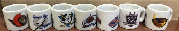 LOT OF 27 NHL mini MUGS - L@@K!
