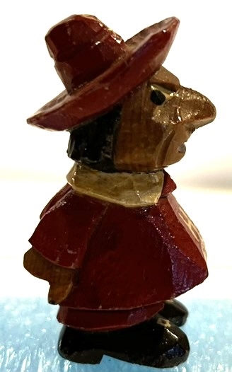 50s HARVARD CRIMSON ANRI WOOD-CARVED MASCOT STATUE