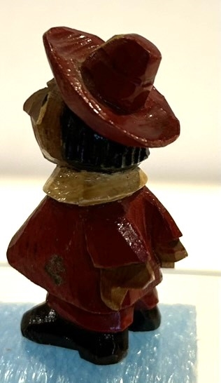 50s HARVARD CRIMSON ANRI WOOD-CARVED MASCOT STATUE