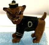 50s OHIO BOBCATS "ANRI" WOOD-CARVED MASCOT STATUE