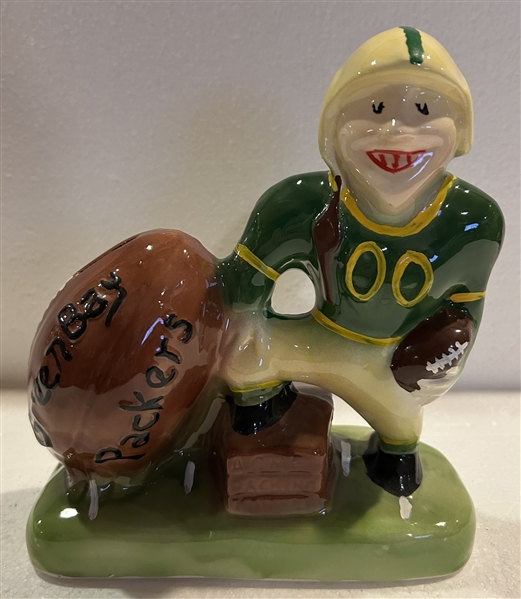 50s GREEN BAY PACKERS GIBBS-CONNER MASCOT BANK