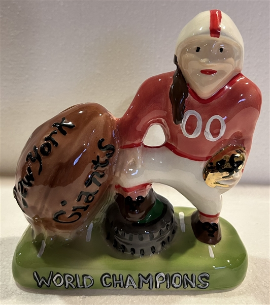 1956 NEW YORK GIANTS GIBBS-CONNER WORLD CHAMPIONS MASCOT BANK
