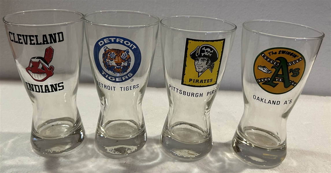 MLB TEAM GLASSES - INDIANS/PIRATES/TIGERS & A's